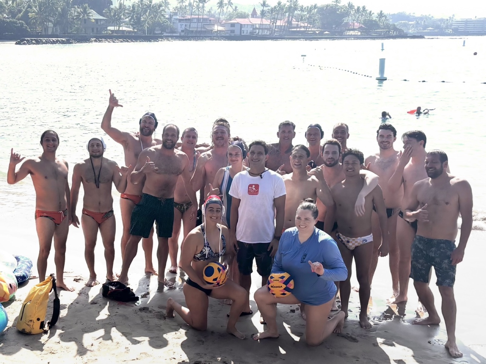 The Go Play Polo community together on the beach